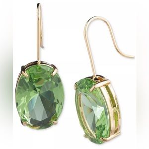 Lauren Ralph Lauren Gold-Tone Oval Stone Drop Earrings